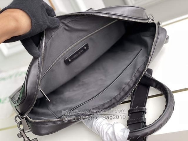 Bottega veneta高端男包 98083 寶緹嘉原單胎牛皮男包 BV經典款編織包男士手提公事包  gxz1364